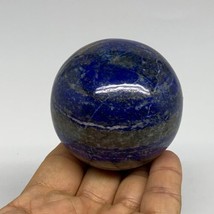 0.76 lbs, 2.4&quot; (60mm), Lapis Lazuli Sphere Ball Gemstone @Afghanistan, B... - £94.66 GBP