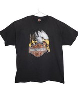 Harley Davidson T Shirt - Men&#39;s XL - Roanoke VA Eagle Logo Graphics - £15.64 GBP