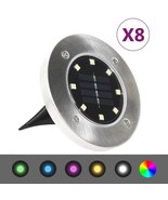  Solar Ground Light Set of 8 Multicolor with stainless steel PP - $121.99