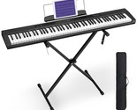Piano Keyboard 88 Keys, Full-Size 88 Key Keyboard Piano Semi Weighted Ke... - £197.12 GBP