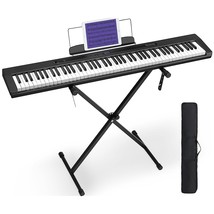 Piano Keyboard 88 Keys, Full-Size 88 Key Keyboard Piano Semi Weighted Ke... - £197.34 GBP