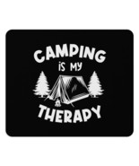 Custom Mouse Pad - Personalized Desk Accessory - Camping Is My Therapy D... - £13.76 GBP