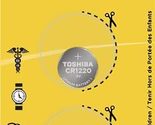 Toshiba CR1220 3V Lithium Coin Cell Child Resistant Blister Package (2 B... - $5.49+