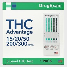 1 Pack - DrugExam THC Advantage Made in USA Multi Level Marijuana Home Urine - £10.96 GBP