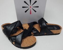 Isaac Mizrahi Live! Size US 7.5 M Women&#39;s Strappy Platform Slide Sandals... - $33.27 CAD