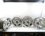 05 Mercedes W220 S55 wheel set AMG silver 2204013502 2204013402 9x18 8.5... - £601.59 GBP
