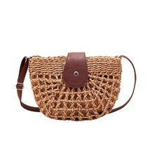 Female Bags on Sale 2023 Fashion  Summer Straw Fashion Semicircle Crossbody Bags - £57.37 GBP