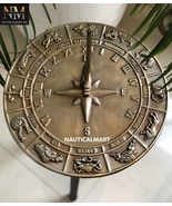 NauticalMart Brass Constellations Sundial - 12&quot; inches Wide Zodiac Signs... - £157.82 GBP