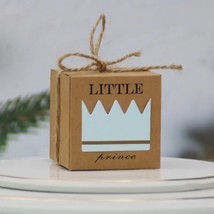 50pcs Gift Box Kraft Paper Candy Dragee Box Wedding Favors Baby Shower Decoratio - £119.94 GBP