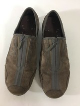 Merrell Brown Leather Suede Women&#39;s Zip Up Shoes J76048 Sz 10 - £23.79 GBP
