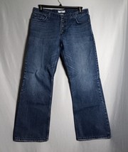 ARMANI Exchange Jeans Men&#39;s Size 34x31 J101 Button Fly Boot Leg Dark Wash   - £24.74 GBP