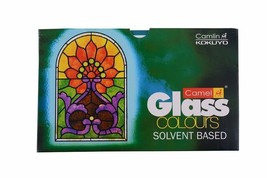 Camel Solvent Based Glass Color - 20ml Each, 5 Shades (1 SET) E913 - £10.03 GBP
