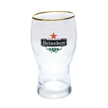 Heineken Beer Clear Glass Red Star Logo 15 oz - £9.45 GBP