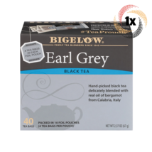 1x Box Bigelow Earl Grey Natural Black Tea | 40 Tea Bags Per Box | 2.37oz - £10.87 GBP