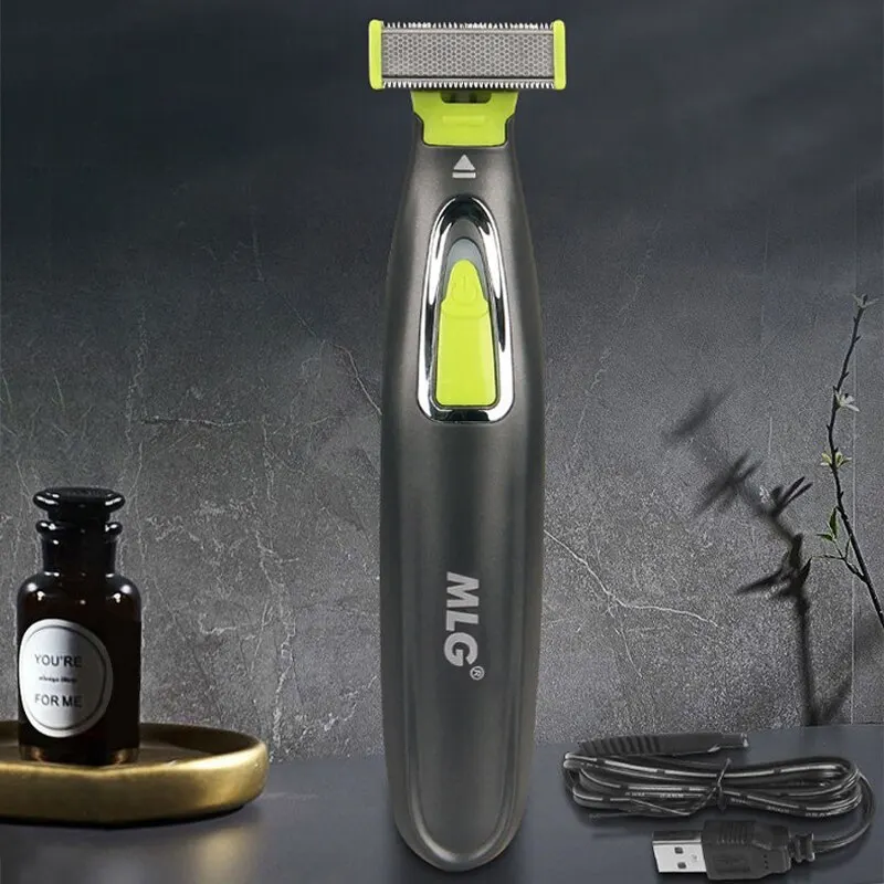  men beard trimmer portable washable full body shaving machine tshaped blade razor face thumb200