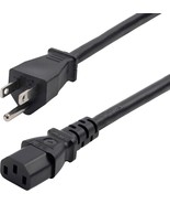 StarTech.com 8ft 2.4m Computer Power Cord NEMA 5 15P to IEC 60320 C13 AC... - $26.98