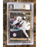 Derek Jeter, 1998 Skybox Dugout Card, Graded 9-MNT w Jeter&#39;s Uniform Piece - $1,203.78 MXN