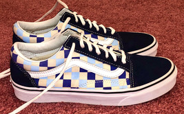 VANS Old Skool Blue Topaz Checkerboard Unisex Shoes M/6 W/7.5 Pre Owned VGC! - £23.73 GBP