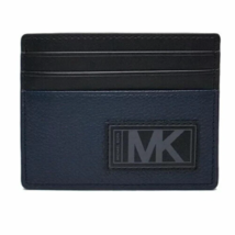 Michael Kors Warren Navy Blue Tall Card Case 36U0LGFY1L Wallet NWT $88 Retail - £18.98 GBP