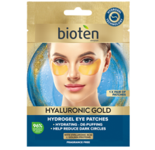 Bioten Hyaluronic Gold Eye Patches - Hydrating, DE - Puffing - £8.09 GBP