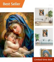 5D Virgin Mary DIY Diamond Painting Kit - Stress Relief &amp; Art Therapy fo... - $20.74