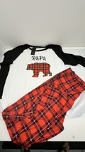 Sheila’s Mens Med Long Sleeve T-Shirt &amp; Pants Papa Bear Pajamas New - $19.75