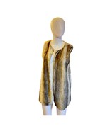 G.H. Bass &amp; Co. Faux Fur Vest Women’s Small – Light Brown with Dark Streaks - €24,81 EUR