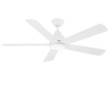 AIRE BY MINKA Bellinghman V 52&quot; Integrated LED Indoor White Ceiling Fan ... - £147.46 GBP