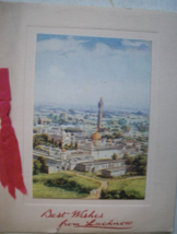 Vintage Holiday Card “Best Wishes from Lucknow-Christmas Greetings and all Good  - £11.85 GBP