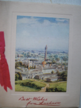 Vintage Holiday Card “Best Wishes from Lucknow-Christmas Greetings and all Good  - £11.35 GBP