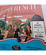 Living French  A Complete Language Course 4 LP Set w/Manual &amp; Dictionary... - $29.58