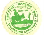 Desert Inn Fresno California Paper Placemat / Coaster - $13.86