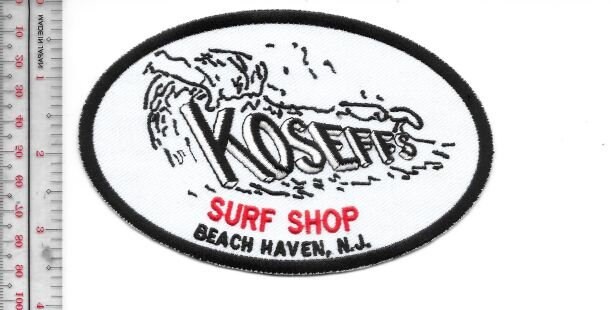 Vintage Surfing New Jersey Koseff&#39;s Surf Shop Beach Haven, NJ Promo Patch - $9.99