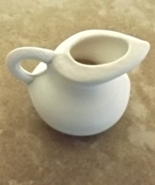 M1- Dollhouse Mini Water Pitcher Ready to Paint, You Paint Ceramic Bisque* - $28.08 MXN