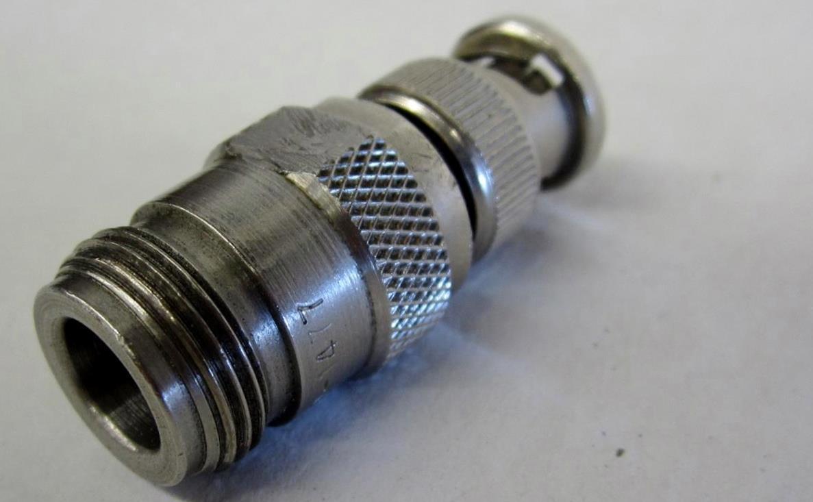 AGILENT 1250-1477 ADAPTER-COAXIAL STRAIGHT MALE-BNC FEMALE-N 50 OHM - $16.79