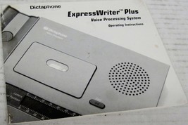 DICTAPHONE MANUAL FOR EXPRESSWRITER PLUS VOICE PROCESSING SYSTEM, 1750 2... - $7.68