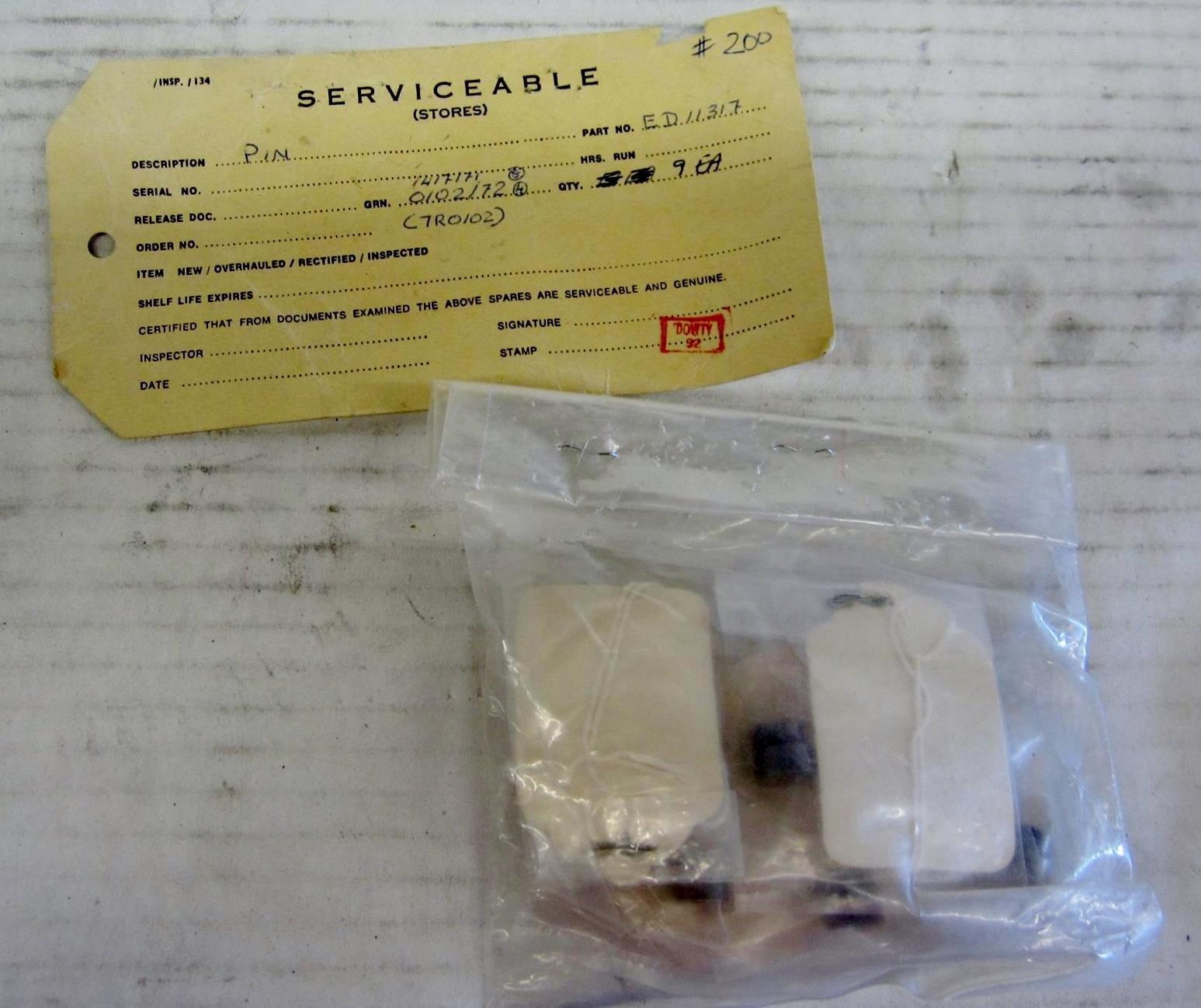 ED11317 PIN, AVIATION PART - $9.60
