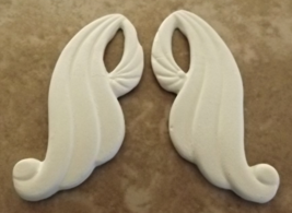 M1 - 2 pair Ceramic Bisque Earrings or Pendants Ready to Paint, Unpainted - $2.25