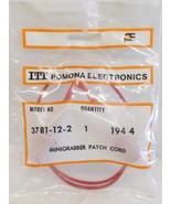 ITT POMONA ELECTRONICS 3781-12-2 MINIGRABBER TEST CLIP PATCH CORD, 12&quot; I... - $8.19