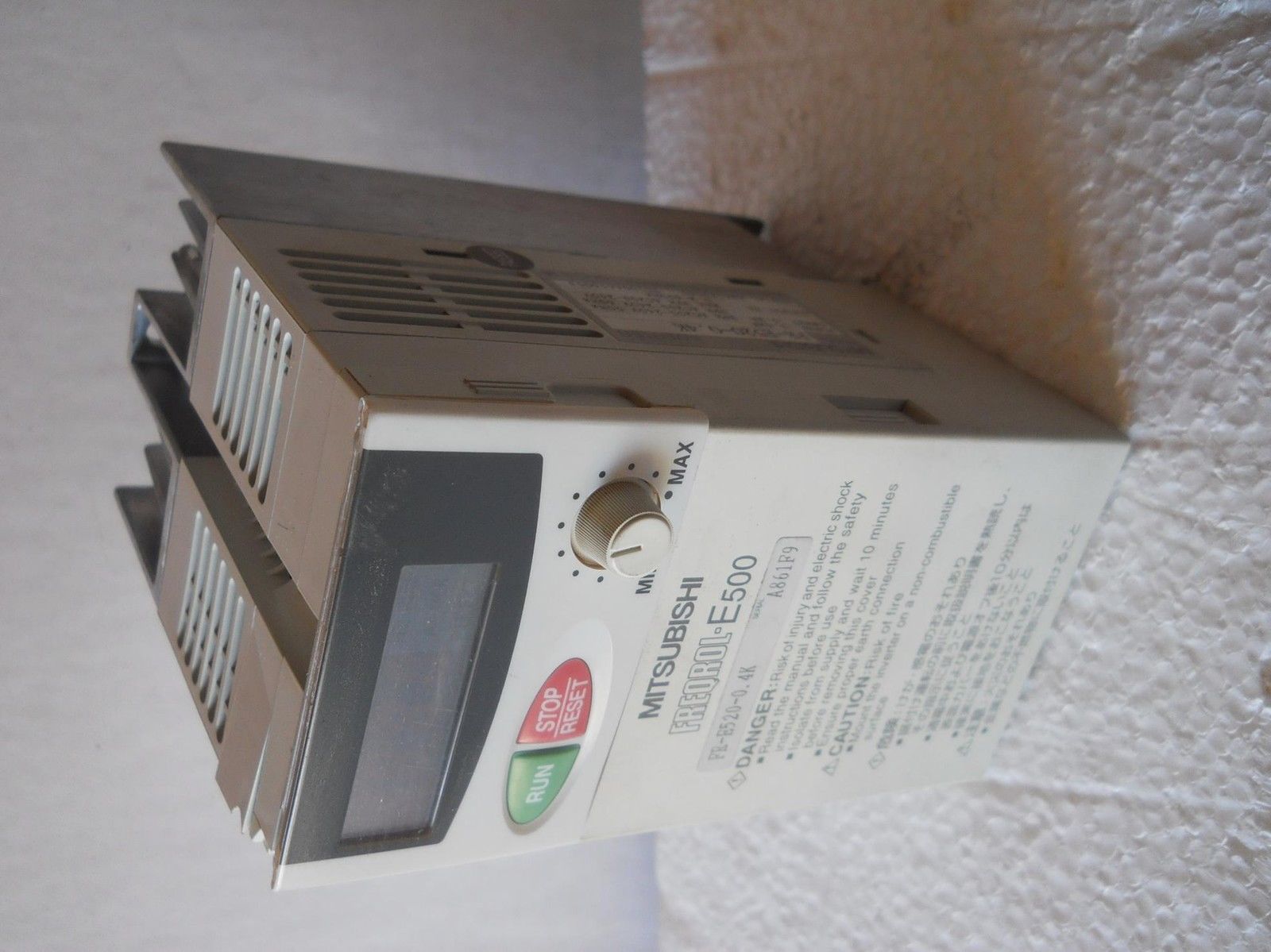 MITSUBISHI FR-E520-0 INVERTER, FREQROL E500 SERIES - USED w/GUARANTEE - $52.77
