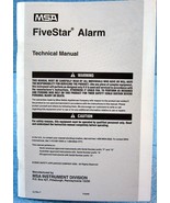 MSA 710440 TECHNICAL MANUAL FOR FIVESTAR ALARM / PERSONAL GAS DETECTOR M... - £6.34 GBP