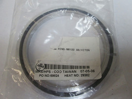 MKS/HPS 100760510  NW100 ST/ST Centering Ring Seal Assembly w/Viton O-Ring - $34.92