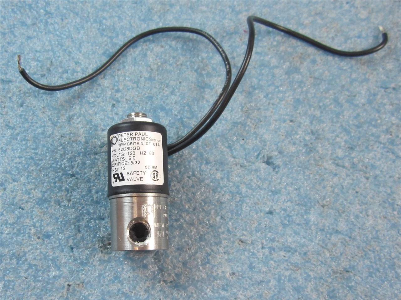 Peter Paul Electronics Solenoid Valve 5208DGB - $15.36