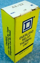 SQUARE D A4.32 JW A4.32JW OVERLOAD RELAY THERMAL UNIT - NEW - $9.68