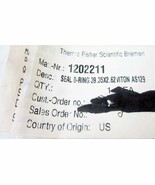 THERMO FISHER 1202211 SEAL, O-RING, VITON, AS129, 39.35mm ID X 2.62mm TH... - $10.50 CAD