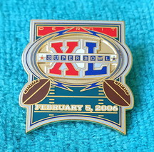Super Bowl Xl (40) Pin - Nfl Lapel Pins - Mint Condition - Steelers - Seahawks - $5.89