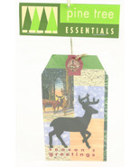 Set 5 Black Metal Silhouette Fancy Christmas Gift Tags Moose Deer Pine T... - £6.32 GBP