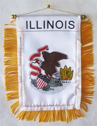 Illinois Window Hanging Flag - $3.90