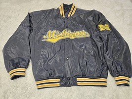 Vintage University Of Michigan Bomber Large Jacket Steve &amp; Barry’s 90s S... - £37.06 GBP