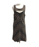 Intimately Free People Womens Sheath Dress Brown Aztec Sleeveless Cut Ou... - $470.22 MXN